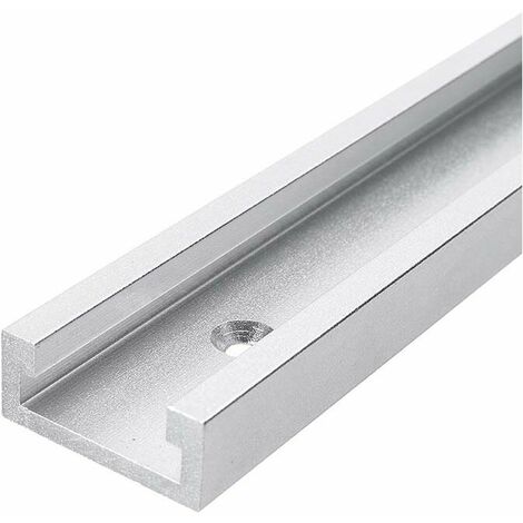 T Track Aluminum Alloy T-Slot Track T-Rail Aluminum T-Slot, with Screws for  Woodworking or Router Table Saw (Length) 300mm, 1Pcs)