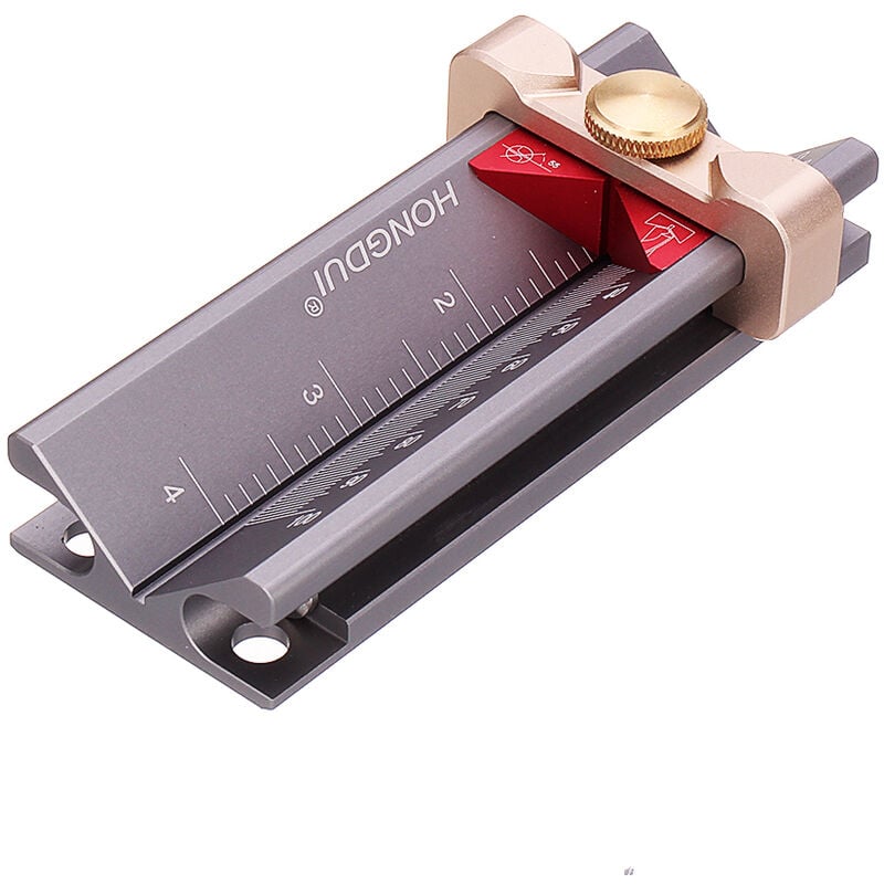Insma - 3 en 1 Jauge pour profondeur et angle pour foret Outil de meulage d'angle de pointe et outil de travail du bois de hauteur de scie à Table
