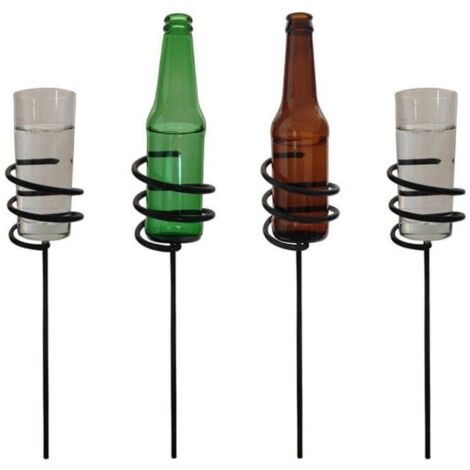 Drinks Holder Plastic Coated Steel Set Of Four Garden Pride