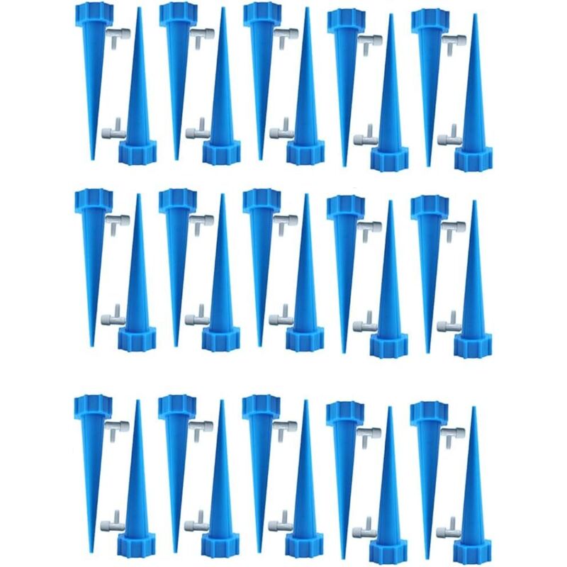 Tinor - Drip Bottle, Drip Irrigation Bottle, Automatic Plant Waterer, Drip Irrigation, With Control Valves, For Garden Home Indoor Outdoor (30 Pieces)