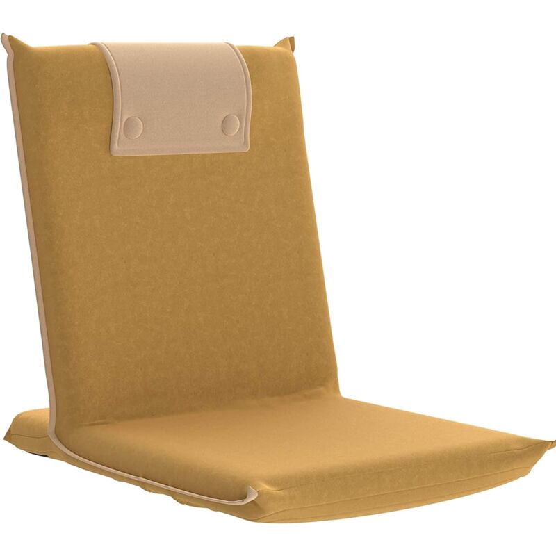 Chaise de méditation rembourrée – Poignée intégrée, dossier réglable, chaise pliante multifonctionnelle, chaise de yoga, maison, bureau, extérieur,