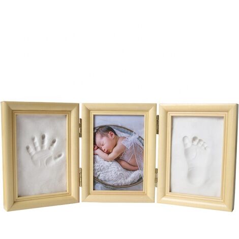 Set de cadres photo bébé \ affiches pour chambre d'enfant - Kit main et  empreinte de Bébé \ kit pour garçons/filles nouveau-nés - cadre photo bébé