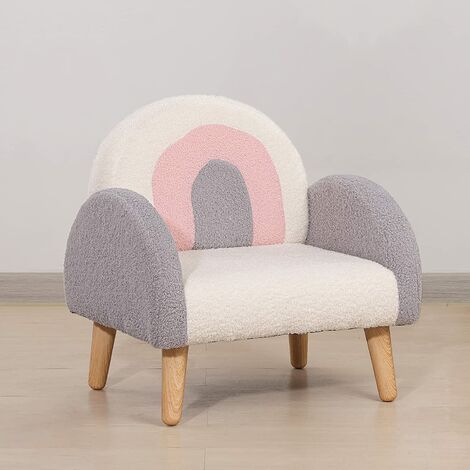 Pouf enfant H.49 cm SHEEPY Gris / Beige - Chaise et fauteuil
