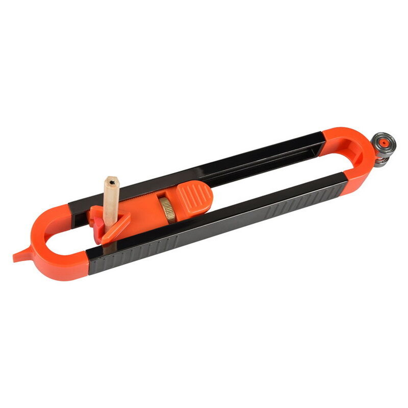 Fei Yu - Dripex Jauge de copie de jauge de Contour avec serrure mesure du travail du bois et jauge de prise de forme règle de radian de mesure