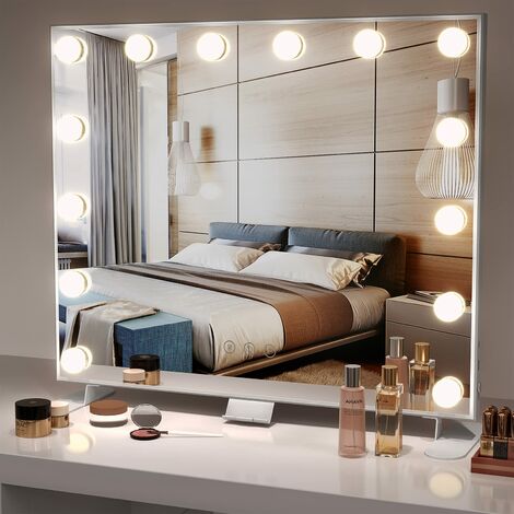MGLIMZ Miroir de maquillage de voyage avec lumière 72 LED, portable,  compact, éclairé, pliable, éclairage 3 couleurs, rechargeable, petit miroir  cosmétique pliable pour voyage, femme : : Maison