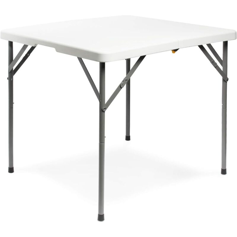 Dripex - Table de jardin pliante carrée, table de salle à manger pliante 86 x 74 cm, table portable pour camping barbecue barbecue pique-nique, pieds