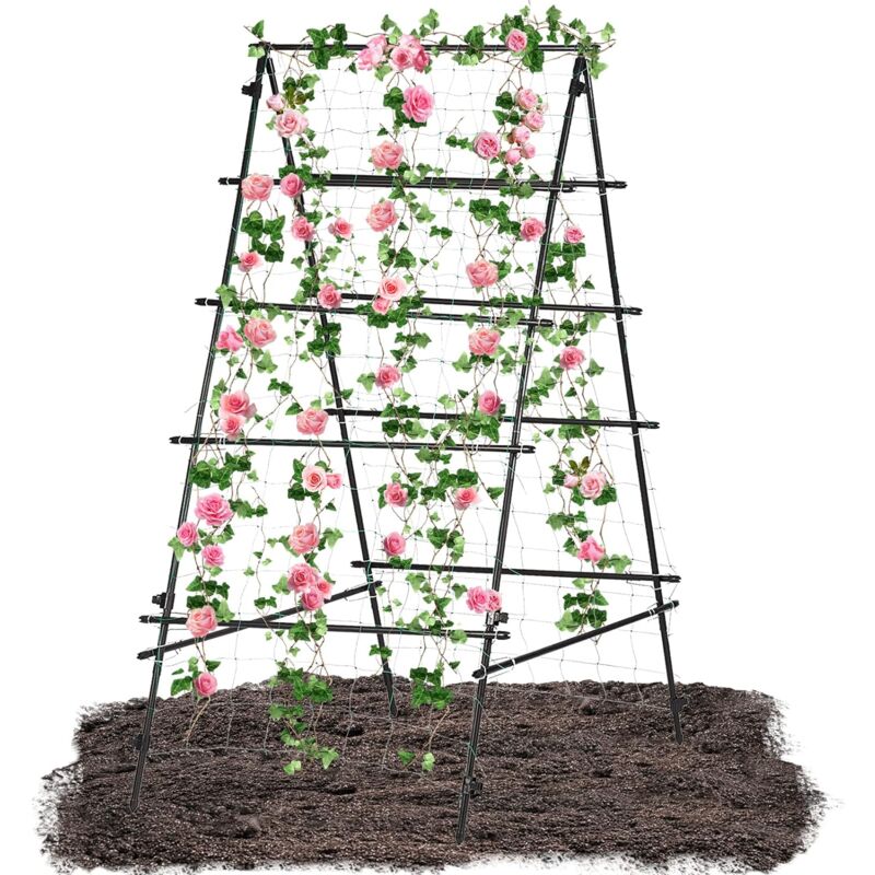 Dripex Treillis de Jardin de 1,8 x 0,9 m pour Plantes grimpantes, Treillis en métal antirouille pour Plantes grimpantes, Support pour Plantes