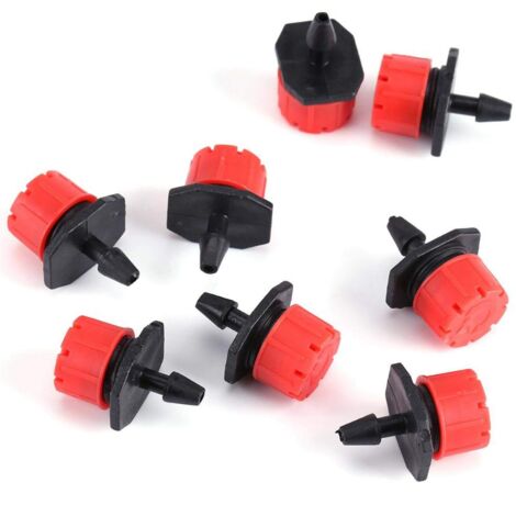 Dripper d'irrigation, 50/100/150 pièces réglable Jardin Irrigation arrosage Flux goutteur arrosage Goutte à Goutte pour Plantes Fleurs Grand Jardin Outil d'irrigation(100)