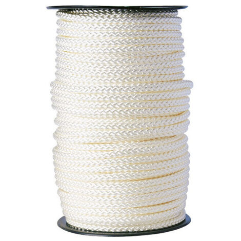 Drisse polyamide tressé blanc 10 x 100