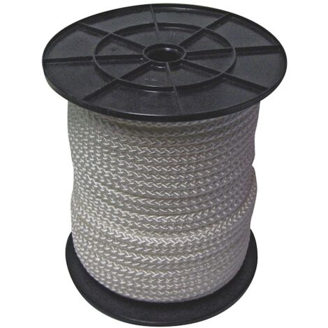 Drisse polypropylène fluo anti-UV - 14 mm - blanc - bobine de 100 m - CORDERIES TOURNONAISES