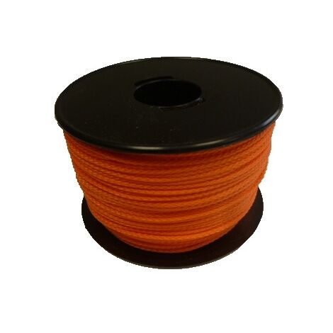 Drisse polypropylène fluo anti-UV - 1.5 mm - orange fluo - bobine de 100 m - CORDERIES TOURNONAISES