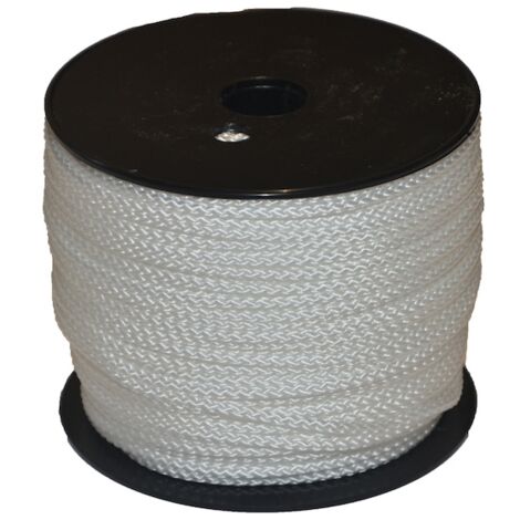 Drisse polypropylène fluo anti-UV - 2.5 mm - blanc - bobine de 200 m - CORDERIES TOURNONAISES