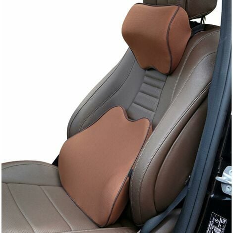 Kaufe Auto Autositz unterstützt Rücken Lendenkissen und Kopfstütze