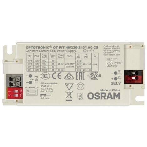 Driver  220-240V No Flicker Output 25-42V 800-1050mA 20-44W OT FIT 40/220-240/1A0 CS 44 W