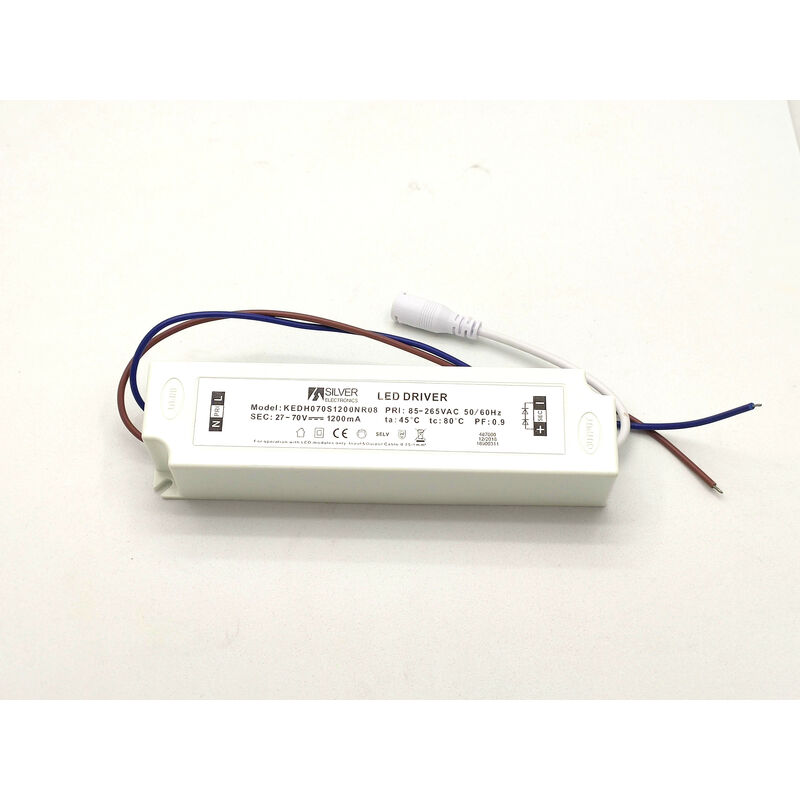 

Driver 70W Para Panel LEDs 1200mA Salida 27 A 70Vdc