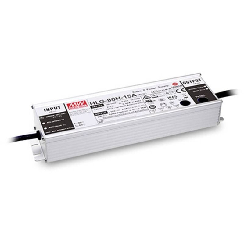 HLG-80H-24AB Driver de led à tension constante 81.6 w 2.04 - 3.4 a 22 - 27 v/dc dimmable, fonction dimmeur 3 - Mean Well