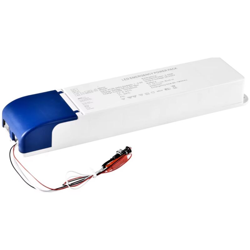 Image of Driver di Emergenza Universale per Lampade led da 3W a 60W, Autonomia fino a 300 Minuti, Compatibile con Tubi led, Alimentazione 220V, Kit di