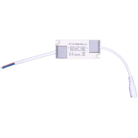 Driver Dimmable TRIAC 100-265V Sortie 27-45V DC 9-12W No Flicker 12 W