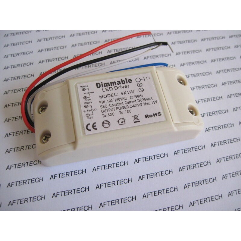 Image of Aftertech - driver dimmerabile dimmabile led 2 3 4 x 1w input 100260V variatore luce B4D5