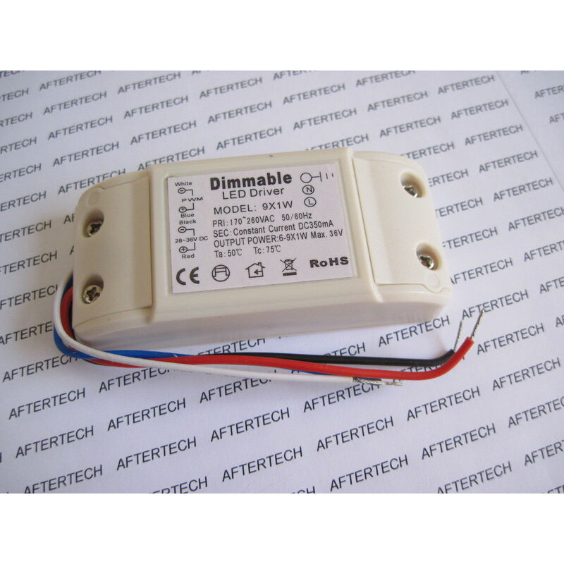 Image of Aftertech - driver dimmerabile dimmabile led 6 7 8 9 x 1w input 100260V variatore luce B4D8