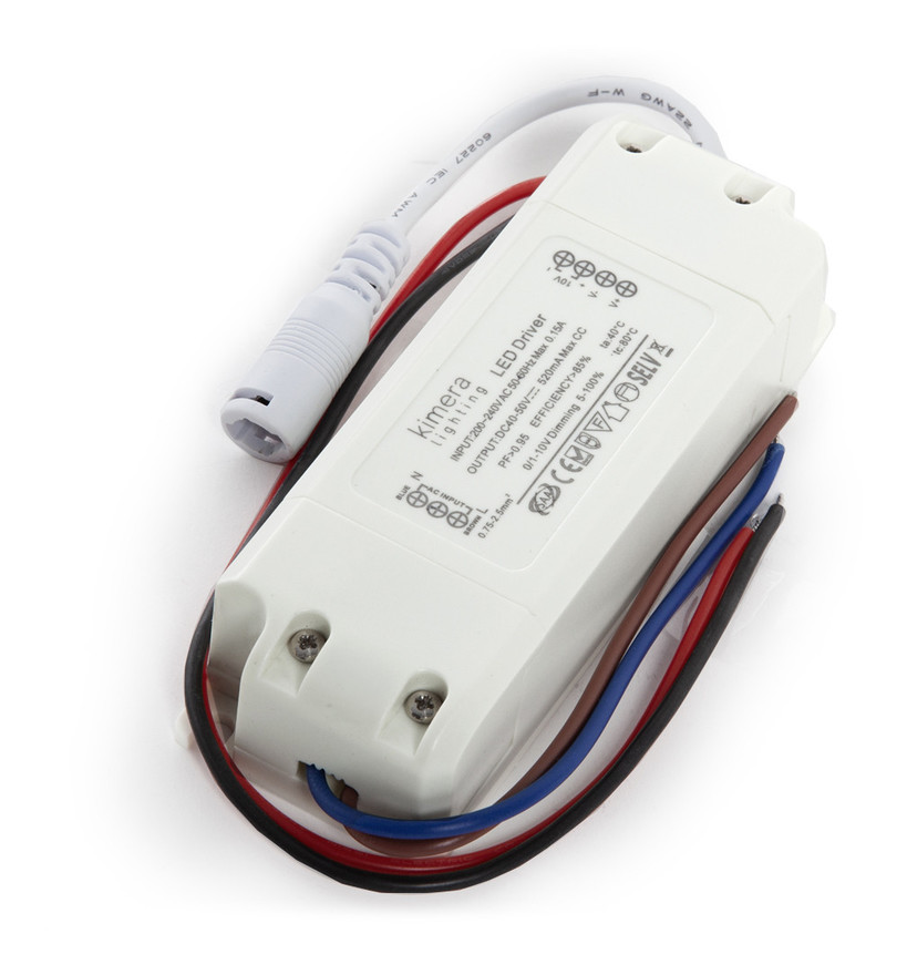 

Driver LED 22W 40-50VDC 520mA Regulable 0/1-10V Downlight 22W-Kimera (KI-TF007024D)