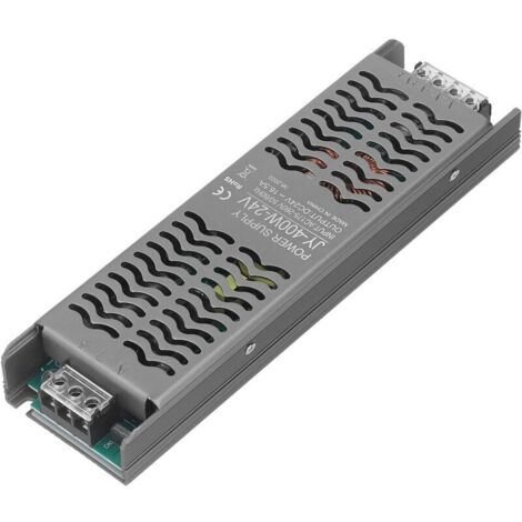 Driver LED 400W DC 24V Protection IP20 Dissipation Rapide de la Chaleur Transformateur LED Driver d'alimentation LED AC 175‑260V Alimentation Driver LED Transformateur de Puissance LED