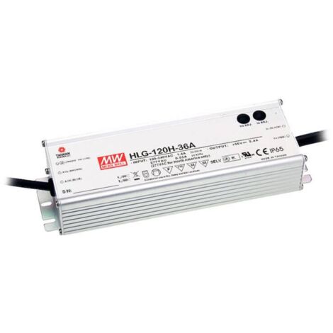Driver LED Mean Well HLG-120H-24A 24 V DC 5 A A042041