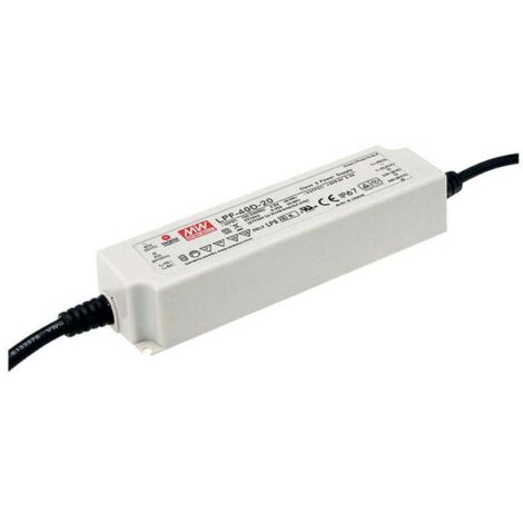 Driver LED Mean Well LPF-40-12 40 W 12 V DC 3,34 A Tension fixe/courant constant A041551