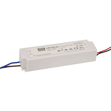 Driver LED Mean Well LPV-60-5 5 V DC 8 A A042581