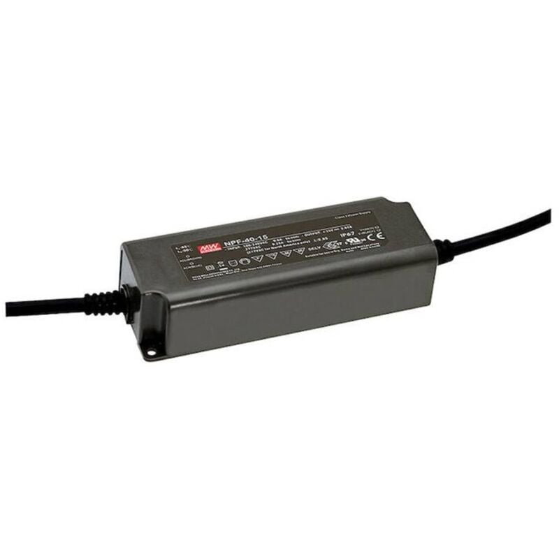 Driver led Mean Well NPF-40-24 24 v 1.6 a Courant constant+tension constante
