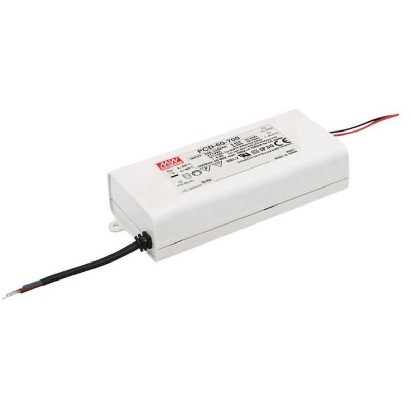 Driver led Mean Well PLD-60-700B 50-86 v dc 700 mA