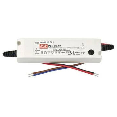 DRIVER LED MEAN WELL PLN-20-24 60 W 24 V DC 0,8 A TENSION FIXE/COURANT CONSTANT