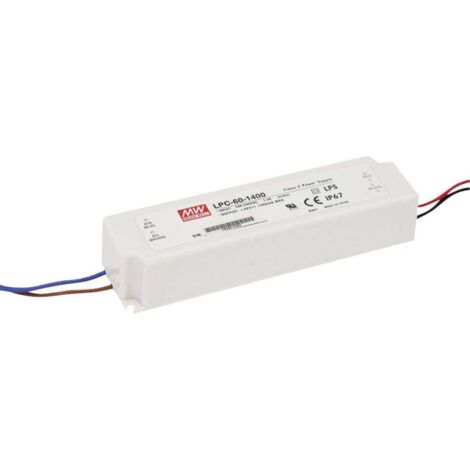 Driver LED MW Mean Well LPC-60-1050 9-48 V/DC 1050 mA A042271