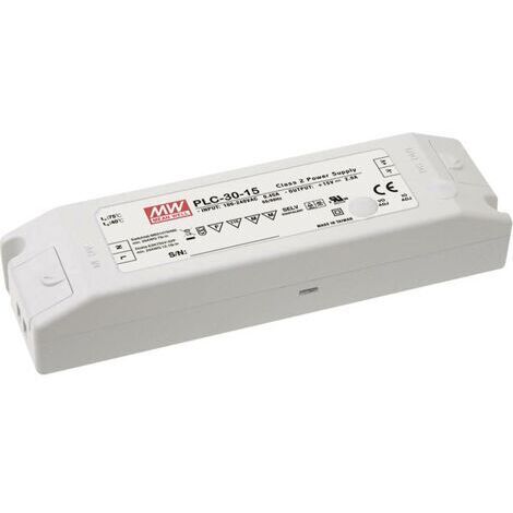 Driver LED MW Mean Well PLC-30-12 12 V DC 2,5 A