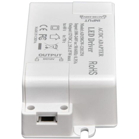 Driver LED, Transformateur LED de sécurité fermé pour éclairage d'armoire pour lampes de bricolage pour éclairage de vitrine