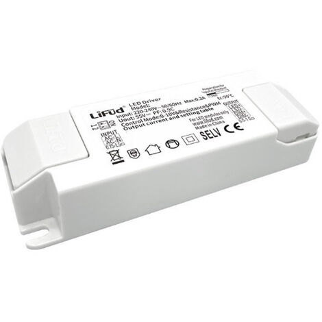 Driver LIFUD Regulable 0-10V 220-240V No Flicker Salida 25-42V DC 500-750mA 12.5-31.5W LF-ABA030-0750-42 31.5 W