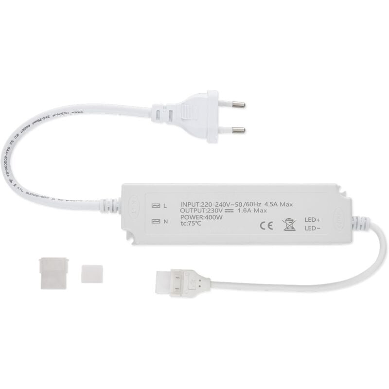 Driver No Flicker pour Rubans led 220V ac smd Silicone flex IP65 Largeur 12mm 400 w