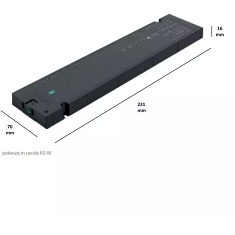 DRIVER PER LED 24Volt 60Watt HAFELE LOOX5 SENZA CAVO E SPINA EU 833.95.010