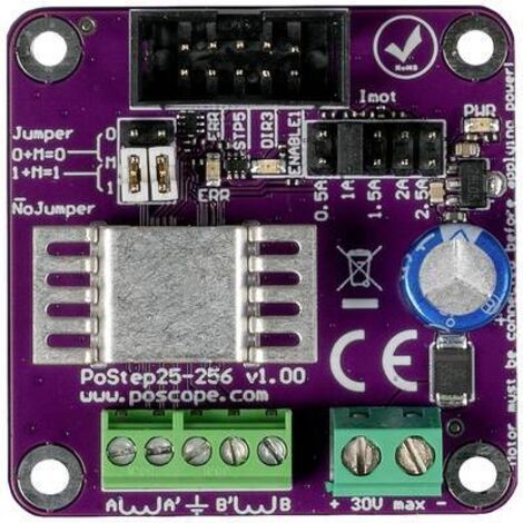 Driver pour moteur pas à pas JOY-IT 0,5 - 2,5A, jusqu'à 256 micro-pas par pas