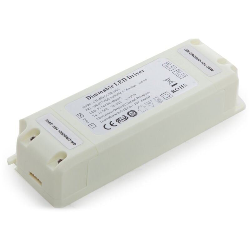 

Driver Regulable 0-10V Plafón / Panel LED 36W (GR-DRDIM0-10V-36W)