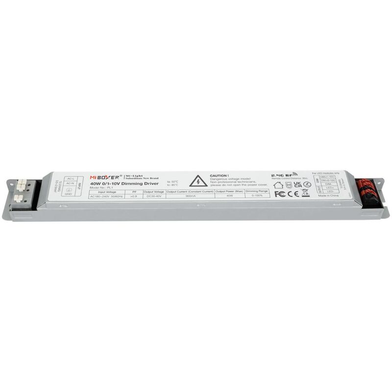 

Driver Regulable 1-10V 220-240V No Flicker Salida 30-40V 900mA 40W RF MiBoxer PL1 40 W - 40 W