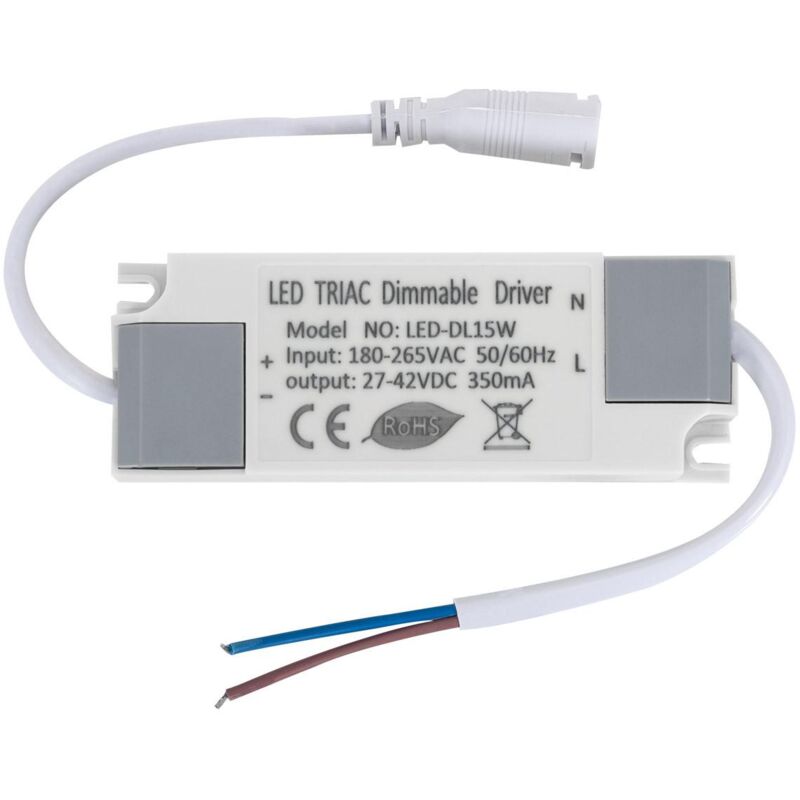 

Driver Regulable TRIAC 180-265V No Flicker Salida 27-42V 350mA 15W -