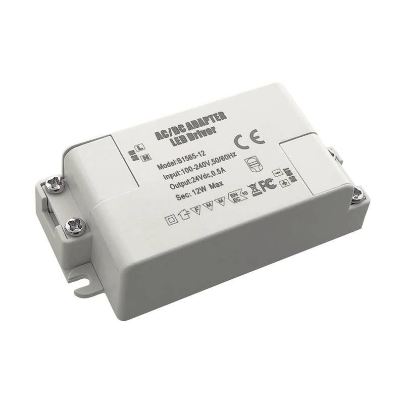 

Barcelona Led - Driver transformador de voltaje constante 24V DC 12W 0.5A 100-240V