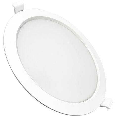 Driwei faro faretto da incasso a LED bianco rotondo 18W 4500k con driver per cartongesso garanzia 2 anni