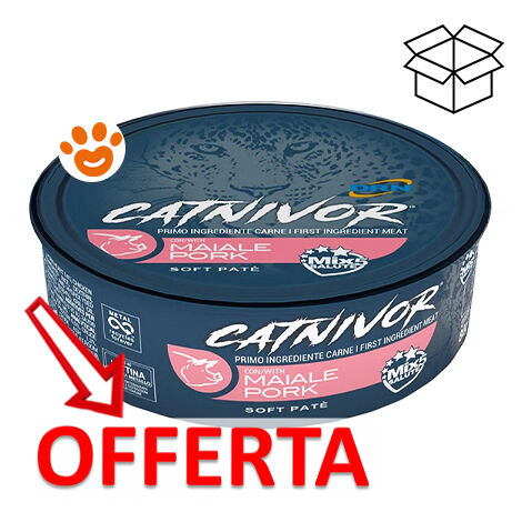 DRN Catnivor Maiale  - DRN Catnivor Maiale - Lattina Da 80 Gr