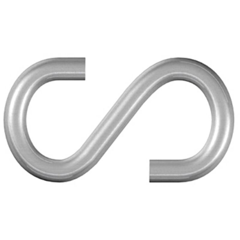 Dörner+helmer - 4810074 Crochet en s 32 mm En acier galvanisé, zingué 20 pc(s)