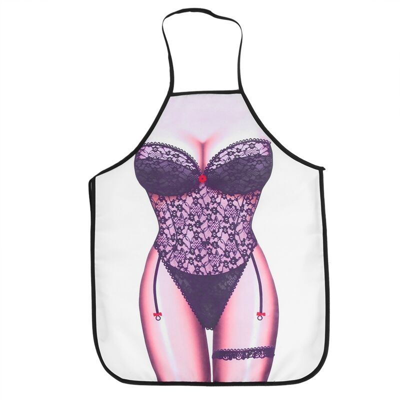 Drôle Sexy Bikini Tabliers 3D Tablier Imperméable Nouveauté Cuisine Tablier De Cuisine Tabliers De Fête Homme Nu Bikini Fille Tabliers De Nouveauté