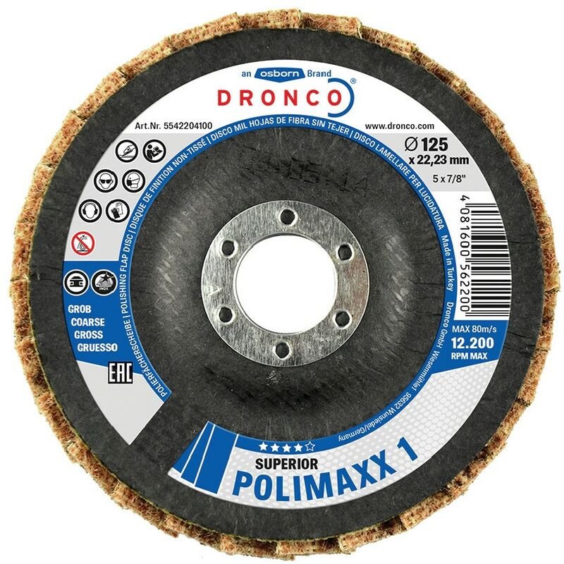 Dronco 115X22.23MM Polimaxx 3 Flap Disc Conical