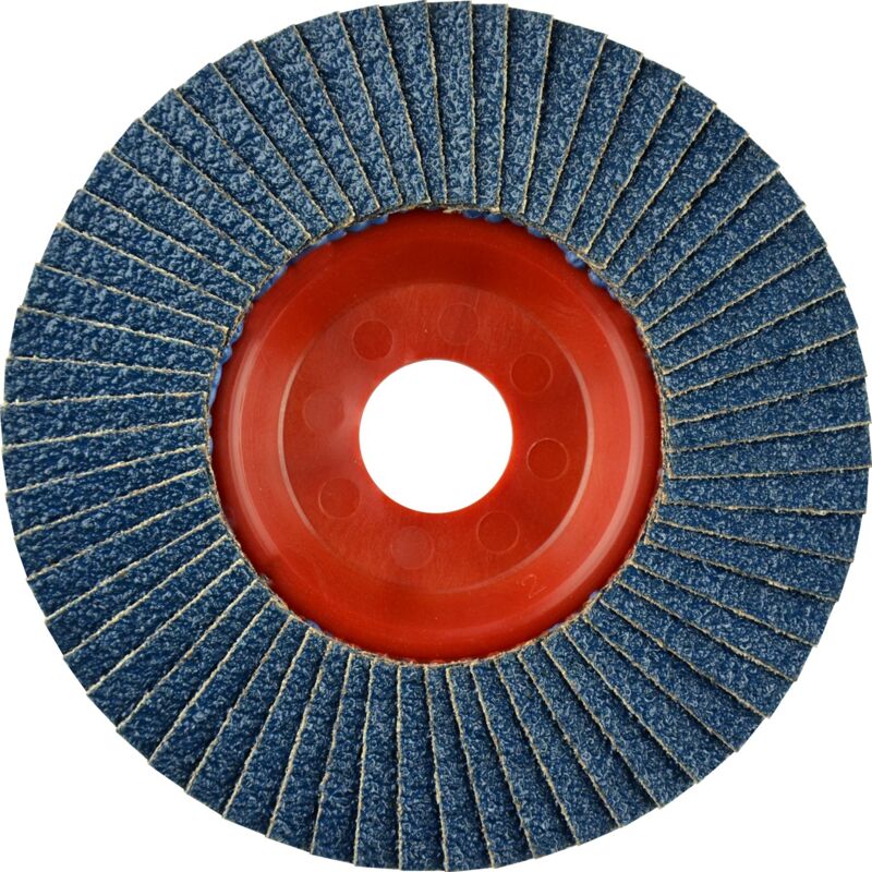 

DRONCO 5131187100 - Disco de láminas abrasivo zirconio ZIRCON TRIM (K-AZA) de 115 mm grano 80 y base plana