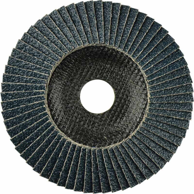 

5242307100 - Disco de láminas abrasivo zirconio ZIRCON PLUS (G-AZ) de 125 mm grano 80 y base abombada - Dronco